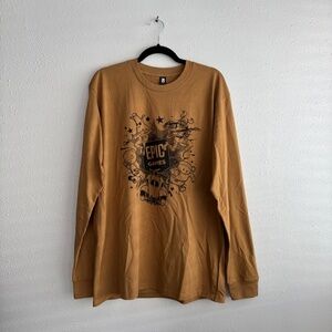 Epic Games Brown Long Sleeve Graphic T-Shirt - Size Large